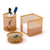 MAS ÜÇLÜ SET METAL KALEMLİK 505 TURUNCU - 2