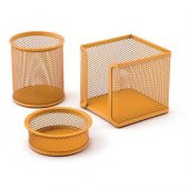 MAS ÜÇLÜ SET METAL KALEMLİK 505 TURUNCU - 1