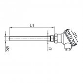 Kafalı Tip J (Fe-Const) Termokupl 6x100mm - 2