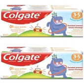 Colgate 3-5 Yaş Portakal Aromalı Florürsüz Çocuk Diş Macunu 60 ml 2 ADET - 1