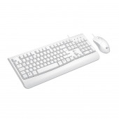 Lenovo Lecoo CM105 USB Kablolu Türkçe Q Klavye & Mouse Set Beyaz - 2