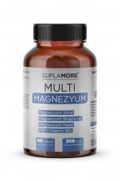 Suplamore Multi Magnezyum Bisglisinat+Sitrat+Malat + P5P 60 Tablet - 1