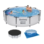 BESTWAY  STEEL PRO MAX PREFABRİK HAVUZ SET BW452 56406 ( 305 cm x 76 cm ) thumbnail 1
