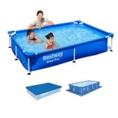 BESTWAY DİKDÖRTGEN PREFABRİK HAVUZ SET BW449 56401 (221 cm x 150 cm ) thumbnail 1