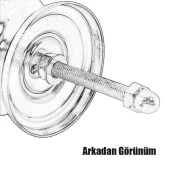 As Klasik Kapı Tokmağı Kapı Topuzu Kolu Metal Tokmak Bakır thumbnail 2