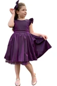 Kız Çocuk Parıldayan Mor Elbise thumbnail 1
