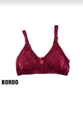 LİZA 543 BAYAN DANTELLİ TOPARLAYICI SÜTYEN TEKLİ  105 BORDO - 4