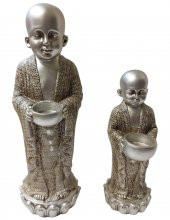 Biev Buda İkili Mumluk Gümüş - 1