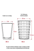 Akrilik Aquamarin Tekli Kısa Bardak & Su Meşrubat Kahve Yanı Bardağı 400 ml ( Cam Değildir ) - 4