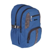 Relaxion Lacivert Kanvas Su Geçirmez Kumaş Okul Sırt Çantası 1655 thumbnail 1