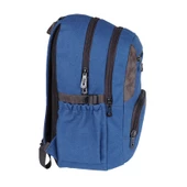 Relaxion Lacivert Kanvas Su Geçirmez Kumaş Okul Sırt Çantası 1655 thumbnail 3