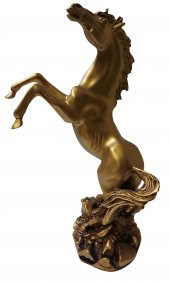 Biev Şahlanmış At Biblo Altın 30 cm - 1