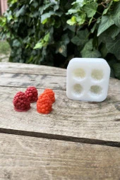 Böğürtlen Dörtlü Mum Kalıbı ( Silikon ) 1 Adet thumbnail 1