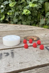 Ahududu Sekizli Mum Kalıbı ( Silikon ) 1 Adet thumbnail 1