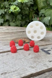 Ahududu Sekizli Mum Kalıbı ( Silikon ) 1 Adet thumbnail 3