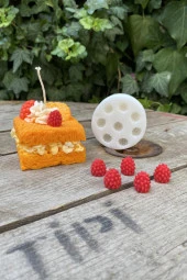 Ahududu Sekizli Mum Kalıbı ( Silikon ) 1 Adet thumbnail 4