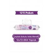 Paddlers Leylak Kokulu Islak Mendil 12x72 li Koli (864 Yaprak) - 1
