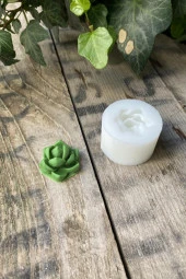 Purpusorum Sukulent-Sivri Küçük Yaprak Mum Kalıbı ( Silikon ) 1 Adet thumbnail 1