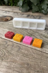 Paket Mini Dörtlü Mum Kalıbı (Silikon) (1 Adet) thumbnail 1