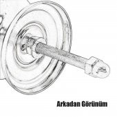 Kapı Kolu Baba Kapı Tokmağı Kapı Topuzu Kolu Metal Tokmak Bakır - 3