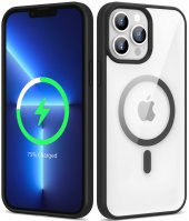 Apple iPhone 13 Pro Max Magsafe Wireless Şarj Özellikli Ege Silikon Kapak - 1