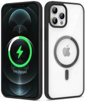 Apple iPhone 12 Pro Magsafe Wireless Şarj Özellikli Ege Silikon Kapak - 1