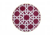 Porland Morocco Desen5 Fuşya Düz Tabak 17 cm 04A+P021455 - 1
