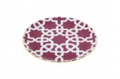 Porland Morocco Desen5 Fuşya Düz Tabak 17 cm 04A+P021455 - 2