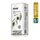 AHSAF Soğuk Sıkım Natürel Sızma Zeytinyağı 5L -Teneke - 1