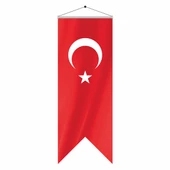 70x200 SATEN TÜRK KIRLANGIÇ BAYRAK - 1