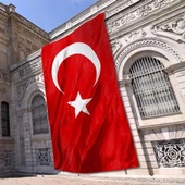 Türk Bayrağı 300x450 cm - Mesh Kumaş thumbnail 1