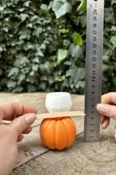 Pumpkin Orta Boy Mum Kalıbı (Silikon) (1 Adet) thumbnail 2