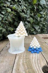 Köknar Çam Ağacı Mum Kalıbı (Silikon) (1 Adet) thumbnail 1