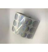 2000'li Sarım Hologram Plastik Yuvarlak Etiket 30 m - 1