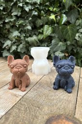 Fransız Bulldog (Köpek) Mum Kalıbı - 1