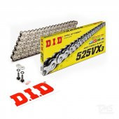 Did 525-112Vx3 2001 Honda CBR 600 F Uyumlu Zincir Vx3 Xring Silver (Gümüş) thumbnail 1