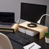 IKEA Vattenkar Laptop / Monitör Standı - Ahşap - 52x26 cm - 3