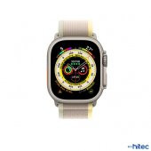 ScHitec 42-44mm Yeni Nesil Apple Uyumlu Akıllı Saat Kordonu Hasır Gri Sarı - 2