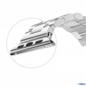 ScHitec 42-49mm Yeni Nesil Apple Uyumlu Akıllı Saat Kordonu Metal Gri - 3