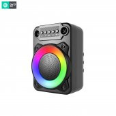 DVIP Q10 Taşınabilir Bluetooth 5.2 Hoparlör FM Radio, USB, TF SD, RGB Light Show Siyah - 2