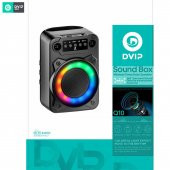 DVIP Q10 Taşınabilir Bluetooth 5.2 Hoparlör FM Radio, USB, TF SD, RGB Light Show Siyah - 3