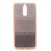 Huawei Mate 10 Lite Kılıf  Mat Lazer Taşlı Silikon - 1