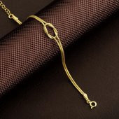 Gümüş Pazarım Düğüm Bileklik Altın Kaplama thumbnail 1