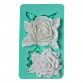 SİLİKON KALIP İKİLİ GÜL - 1