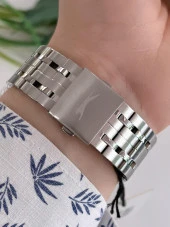 SL.09.2163.2.05 Çelik Kordon Fonksiyonları Aktif 5 Atm Su Geçirmez Erkek Kol Saati+Bileklik - 4