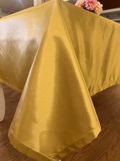 Finezza Kristal Monoray Kumaş Gold Masa Örtüsü  Dikdörtgen 140x200 cm - 1491 - 4