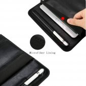Apple 10.5 inç iPad Pro için Deri Zarf (Leather Sleeve) Kılıf - Siyah - 4