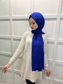 Loryan Scarf Viva Crush Pamuklu Şal 00380  KOYU SAKS - 3