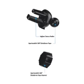 Araç İçi Telefon Tutucu Tüm Telefonlarla Uyumlu Yatay Dikey Kullanılabilir Kolay Tak Çıkar 040 - 3