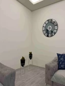 Metal 2'li Metal Gümüş Ayaklı Dekoratif Siyah Saksı Çiçeklik Vazo FLYON-HSN102 - 3